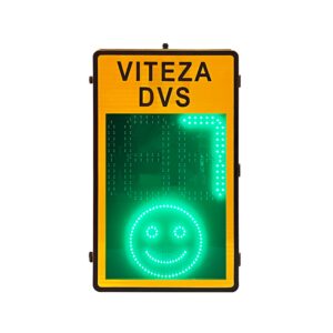 Panou Radar stradal portocaliu Zambet