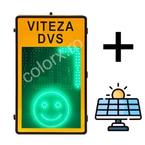 Panou Radar stradal solar Fata zambitoare