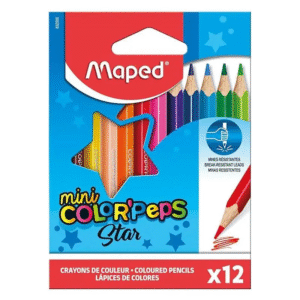 Creioane colorate, 12culori/set mici, Color Peps Star