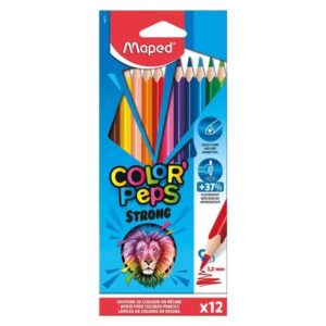 Creioane color 12 culori/set, Maped ColorPeps Strong