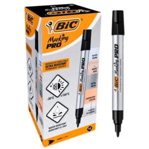 Marker permanent industrial 1.1mm, varf rotund, Bic Pro, negru
