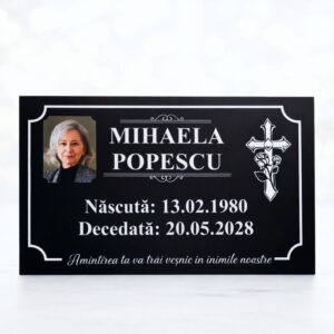 Placa Comemorativa Funerara cu poza