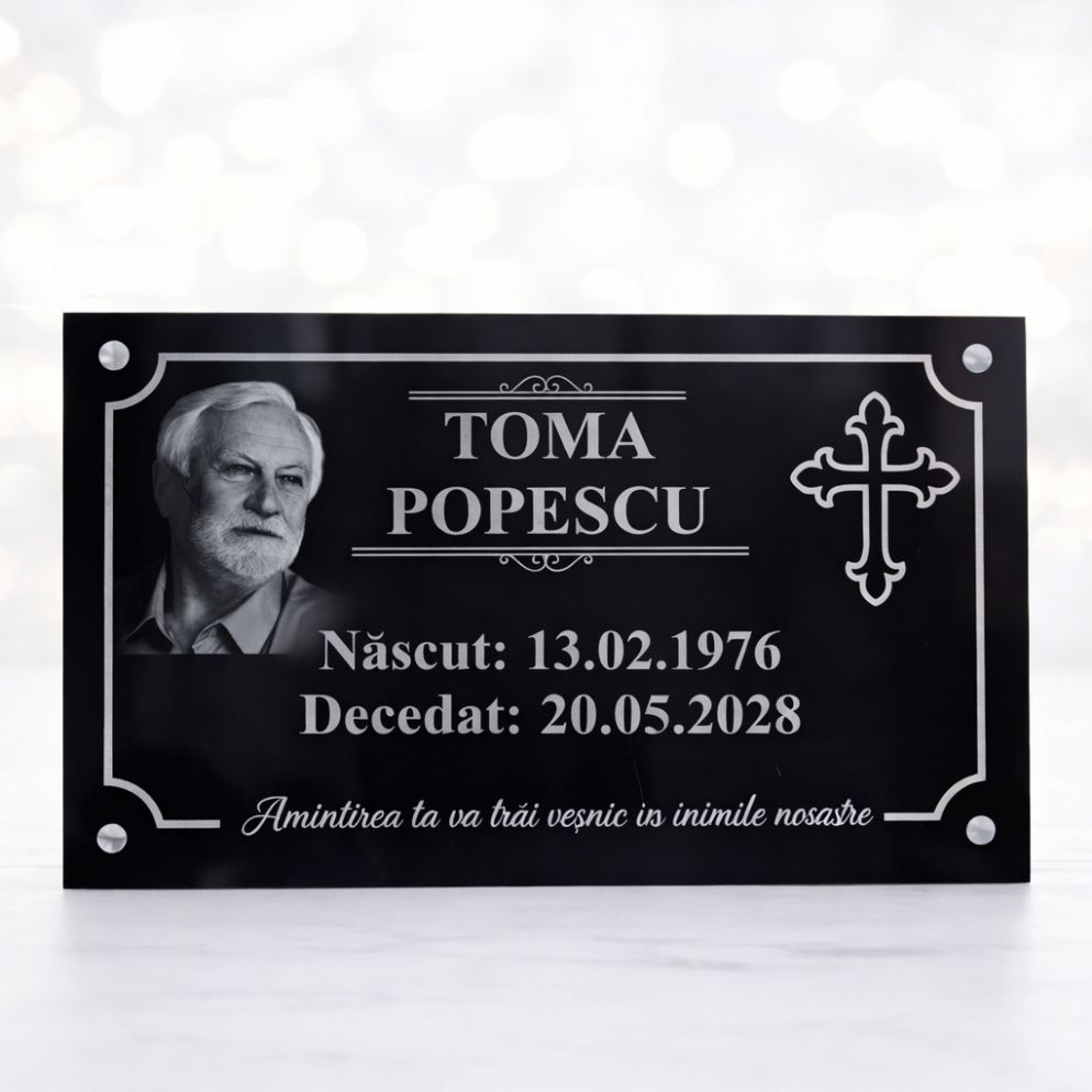 placa funerara gravata